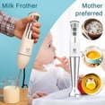 thumbnail image 4 of Immersion Hand Blender, UTALENT 3-in-1 8-Speed Stick Blender with Milk Frother, Egg Whisk for Smoothies, Coffee Milk Foam, Puree Baby Food, Sauces and Soups - White, 4 of 5