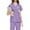 Light Purple_Z12^912, variant on Fabrcox Navy Blue Scrub Sets for Women Nurse Top and Drawstring Waist Pants S-Xxl Loose Fit Casual V Neck Scrub Suit with Multi Pockets Pink S