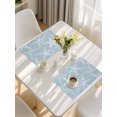 thumbnail image 5 of Blue White Starfish Placemats Set of 4, Coastal Ocean Summer Sea Nautical Placemats for Dining Table, Place Mats for Kitchen Tabletop, Waterproof Wipeable Dining Table Mats Set, 5 of 9