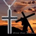 thumbnail image 5 of Coachuhhar Cross Necklace 925 Sterling Silver Cross Pendant Necklace Cross Jewelry Gifts for Women, 5 of 6