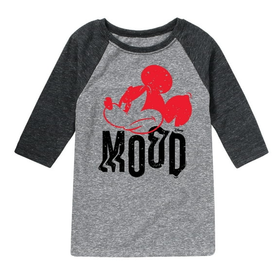 Disney - Mickey & Friends - Angry Mickey - Mood - Toddler And Youth Raglan Graphic T-Shirt