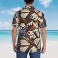 thumbnail image 6 of Bixox Men's Hawaiian Shirts Men's Vector Butterflies Print Short-Sleeve Shirt-XX-Large, 6 of 8
