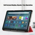 thumbnail image 6 of SaniMore for Amazon Fire Max 11 Tablet Case 11 inch Case, with Tri-Fold Kickstand Auto Sleep/Wake Folio Slim PU Leather & Rugged PC Smart Shockproof Cover for Amazon Fire Max 11 2023, Red, 6 of 11