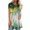 Green, variant on IROINNID Summer Leisure Tops For Women Summer Printed Round-Neck Loose Short Sleeve Tops Blouse Under 10$