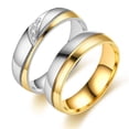 thumbnail image 6 of Stainless Steel Couple Ring Pair Ring Diamond Encrusted Fashion, 6 of 6