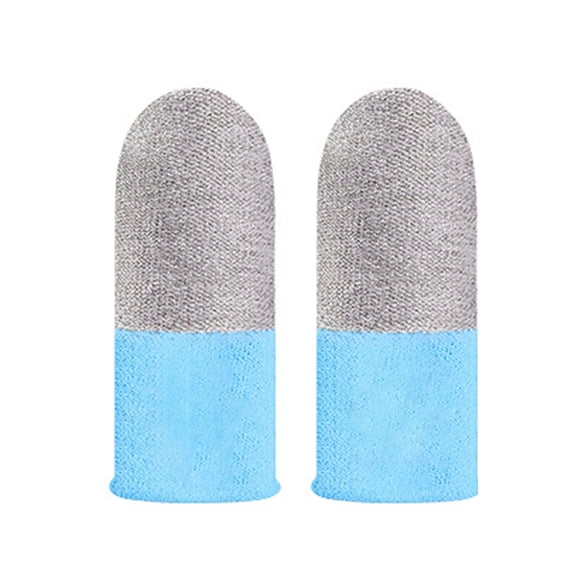 WINDLAND 1 Pair Finger Cover Finger Sleeves Anti Slip Finger Gloves for Mobile Games Luminous Thumb Fingertip Covers