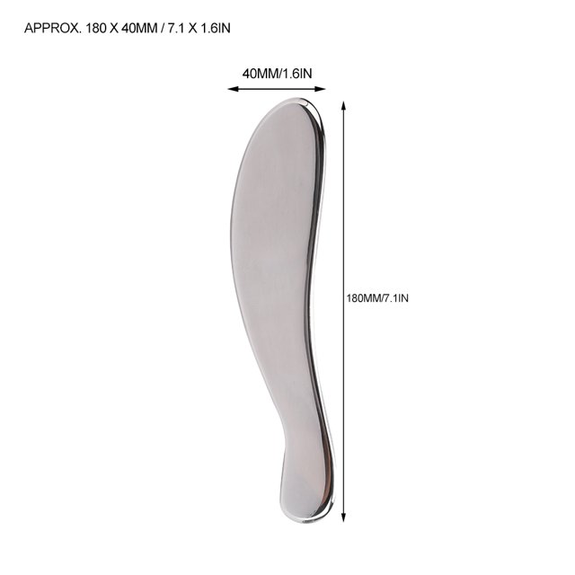 Herramienta Gua Sha de Acero inoxidable, Herramiente de Raspado de Masaje, Sin Daños Slick Borde de Buena Spa para Tratamiento Antienvejecimiento de la Cara y LA