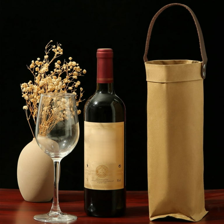 Kraft Paper Wine Bag Bags Bottle Wrapping Packing Christmas for
