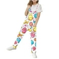 thumbnail image 2 of Girls Easter Romper Clearance 5-14 Years Children'S Sleeveless One Piece Jumpsuit With Suspenders Funny Easter Printed Jumpsuit With Pockets White 5-6 Years, 2 of 3