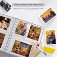thumbnail image 6 of Large Photo Album Self Adhesive 4x6 5x7 8x10 Scrapbook Album DIY Picture Book, Gifts for Mom, Family Baby and Wedding, with Metal Pen and Plastic Board, 6 of 9