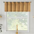 thumbnail image 1 of AIR-Cotton Blend Button Tab Top Cafe Curtains, Valance, 54" x 14, Camel, 1 of 4