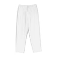 thumbnail image 4 of Xecao White Women's Straight Lounge Pajama Pants: The Epitome of Relaxed Sleepwear, 4 of 9