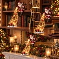 thumbnail image 2 of Christmas Shelf-Edge Lighted Scene Decor, Glowing Holiday Shelf Display for Christmas, Magical Waterfall String Light Christmas Tabletop & Bookshelf Decor for Cabinet & Fireplace (A), 2 of 6