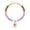 Color3, variant on PISONIC Multi-Color Gradient Resin Beaded Choker Necklace for Women, 18K Gold Plated Stainless Steel OT Toggle Clasp Pendant Collarbone Jewelry, Niche Luxury Vacation Statement Necklaces