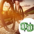 thumbnail image 4 of Almencla Mountain Bike Pedal Nylon Fiber Non- 9/16 Inch Solid Platform Flat Pedals Bike Green, 4 of 7