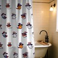 thumbnail image 6 of Halloween Shower Curtain, Cartoon Ghost Polyester Fabric Bathroom Decor Curtain, Machine Washable Waterproof, Halloween Holiday Gift for Women Men, 72 x 72 Inches, 6 of 7