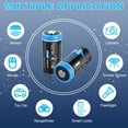 thumbnail image 4 of Batería de litio Home4me CR123A 3V 1650mAh, paquete de 16 unidades 123A, 4 of 7