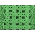 thumbnail image 1 of Ahgly Company Indoor Rectangle Abstract Emerald Green Modern Area Rugs, 2' x 4', 1 of 4
