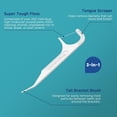 thumbnail image 2 of 3-in-1 Braces Flossers - Orthodontic Dental Floss Picks, 100 Count (Pack of 1), 2 of 5