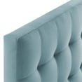 thumbnail image 5 of Modway Lily Biscuit Tufted Twin Performance Velvet Headboard in Light Blue, 5 of 6