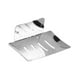 thumbnail image 2 of Jabonera reutilizable resistente al óxido, soporte para esponja, escurridor para fregadero, bañera, vasos, fregadero, cocina Plata B, 2 of 8
