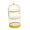 thumbnail image 5 of Tongina Bird Cage Cake Dessert Stand Cupcake Stand Ornament Food Rack Portable Holder Candy Plate for Birthday, Party Afternoon Decor three layer, 5 of 8