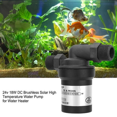 24v Water Heater - Hilitand 24v 18W DC Brushless Solar High Temperature Water Pump for Water Heater, Solar Water Pump,Pump