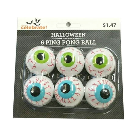 6 Halloween Pingpong Balls Walmart Com