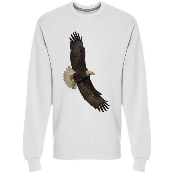 Bald Eagle Flies Sweatshirt Men - Men Sweatshirt, Medium