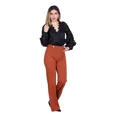 thumbnail image 3 of Pantalon Vestir Moda Elegante Tiro Alto Casual Pierna Recta, 3 of 6