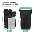 thumbnail image 3 of Xeede Black Backpack, Cute Backpack, Aesthetic Backpack, Laptop Bookbag, Fashion Casual Travel Daypack, Large Capacity Bookbags, Water Resistant Backpacks, Sturdy Backpack, 3 of 6