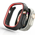 thumbnail image 6 of Compatible for Apple Watch Case 49mm Series Ultra 2 / Ultra, Shockproof Ultra-Thin Hard PC Rugged Case All-Around Edge Protective Cover Frame Bumper Lightweight for iWatch Accessories, Red, 6 of 8