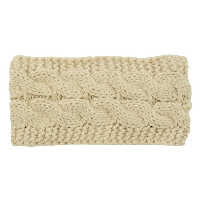 Bandeau Automne Coupe-Vent Tête Élastique Multicolore Réglable Large Dames style de Mode et Oreille Muffs Accessoires de Cheveux pour les Filles Beige