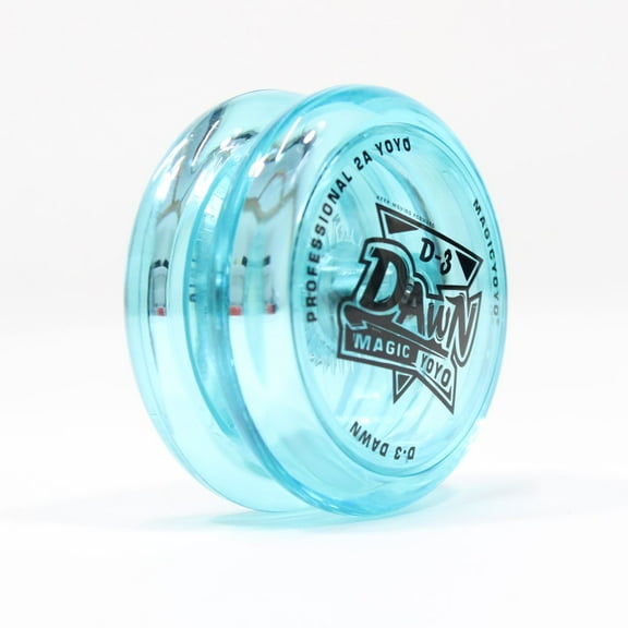 MAGICYOYO Dawn D3 Yo-Yo - Plastic Looping YoYo (Translucent Aqua with Black Logo)