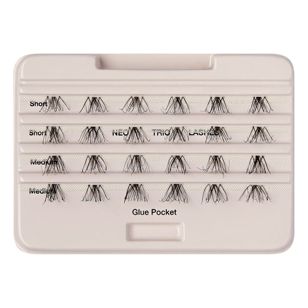 KISS The New Natural, False Eyelashes, Neo, 12mm-14mm, 24 Clusters
