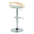 thumbnail image 6 of LumiSource Silver Grotto Adjustable Barstool - Set of 2, 6 of 6