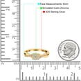 thumbnail image 4 of Yellow Tone, Simulated Cubic Zirconia Size-10 Infinity Wedding Band Engagement Ring 925 Sterling Silver, 4 of 7
