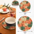 thumbnail image 6 of SKYSONIC Pumpkins Harvest Pot Holders Trivets, 2 Pcs Heat Resistant Trivets,Fall Autumn Watercolor Cotton Thread Weave Mats for Hot Pads Pans Pot Bowl Teapot for Kitchen Decor, 6 of 7