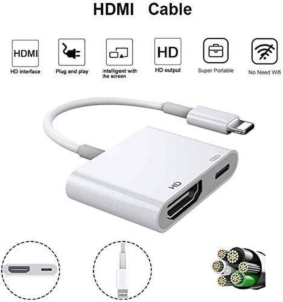 FG Electronic - Câble hdmi tv et charge iPhone ios 🆚
