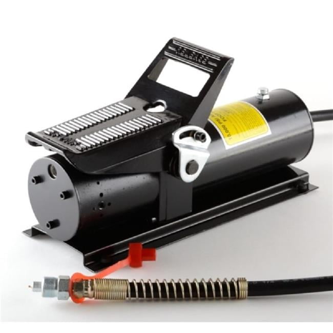 Air Foot Pedal Hydraulic Pump 6 foot 2.3L Capacity with Hose and Coupler 