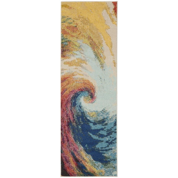 Nourison Celestial CES07 Indoor Area Rug - Wave 2' x 6'