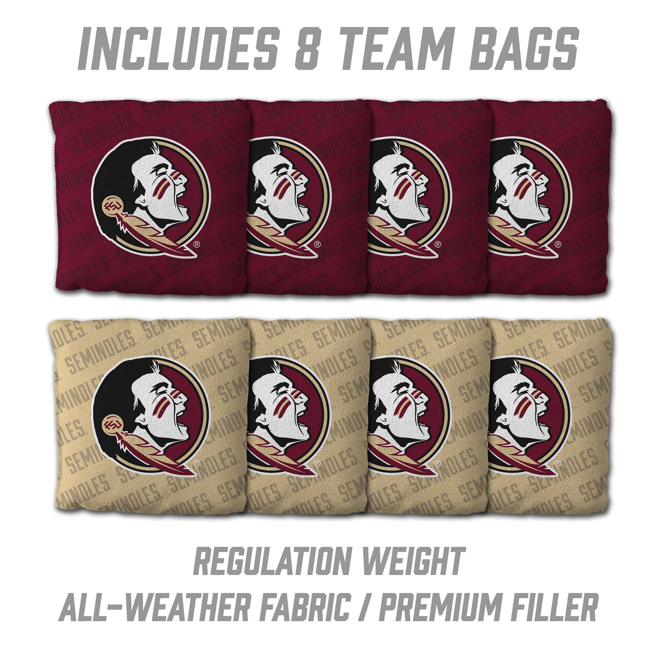 YouTheFan NCAA Florida State Seminoles 2x4 Slogan Series Cornhole