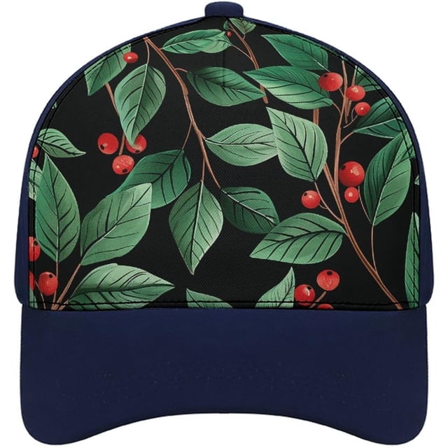 Fresh Red Berries Baseball Cap Classic Golf Cap Soft Dad Hat Multicolor Adjustable Low Profile Hat Unisex