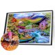 thumbnail image 2 of Kits de pintura de diamantes para manualidades, casa de río, taladro redondo completo, pared, decoración del hogar, regalo Likrtyny Arte deco, 2 of 9