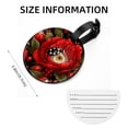 thumbnail image 5 of Seven Starred Ladybird 2Pcs PU Leather Round Luggage Tags with Privacy Cover and Name ID Tag for Suitcase, Handbags, Backpacks, School Bags, 5 of 6