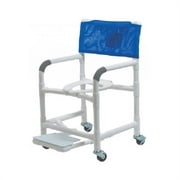 GF Health Products 89180 18 in. PVC Shower Commode Chair