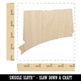 thumbnail image 2 of Connecticut State Silhouette Wood Shape Unfinished Piece Cutout Craft DIY Projects - 4.70 Inch Size - 1/4 Inch Thick, 2 of 7