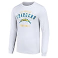 thumbnail image 2 of Men's Starter White Los Angeles Chargers Long Sleeve T-Shirt, 2 of 3