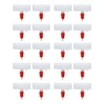 thumbnail image 1 of 20 JUEGOS de alimentador de agua para pollos Ticfox bebedero automático controlable por resorte conector de cabeza roja de tubo en T G3/4, 1 of 14