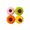 B, variant on 4 Pcs Halloween Crochet Pumpkin Woolen Tabletop Decor Set, Halloween Decorations for Shelf Mantel Tiered Tray, Cozy Fall Halloween Decor